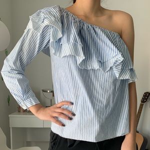 ZARA one shoulder top